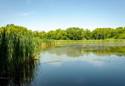 A large beautiful lake in Waukesha County, WI